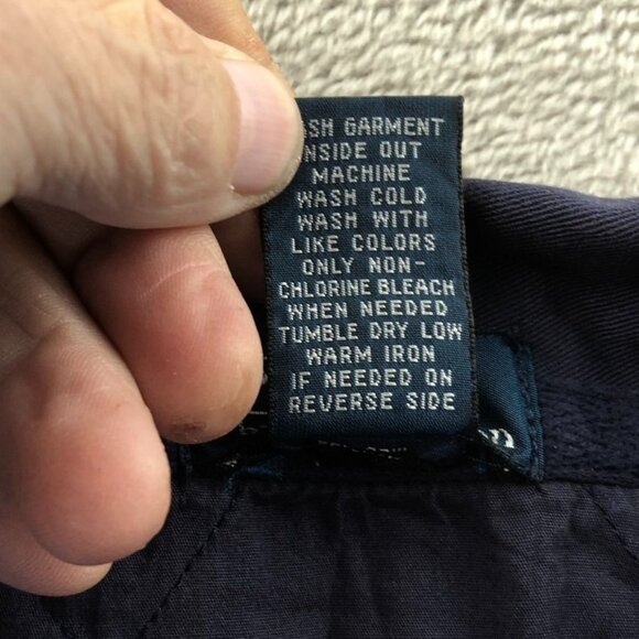 Polo Ralph Lauren Mens Polo Shirt Large Short Sleeve Navy Blue Nautical Casual - Picture 10 of 12